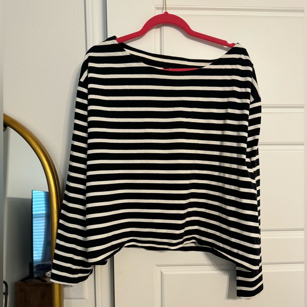 J. Crew Cropped Fit Long Sleeve Tee